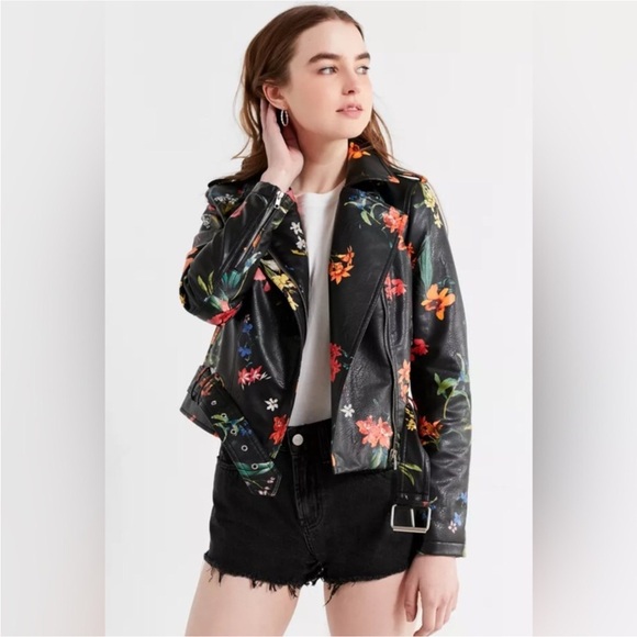 EUC Bagatelle Floral Moto Jacket - Picture 2 of 12